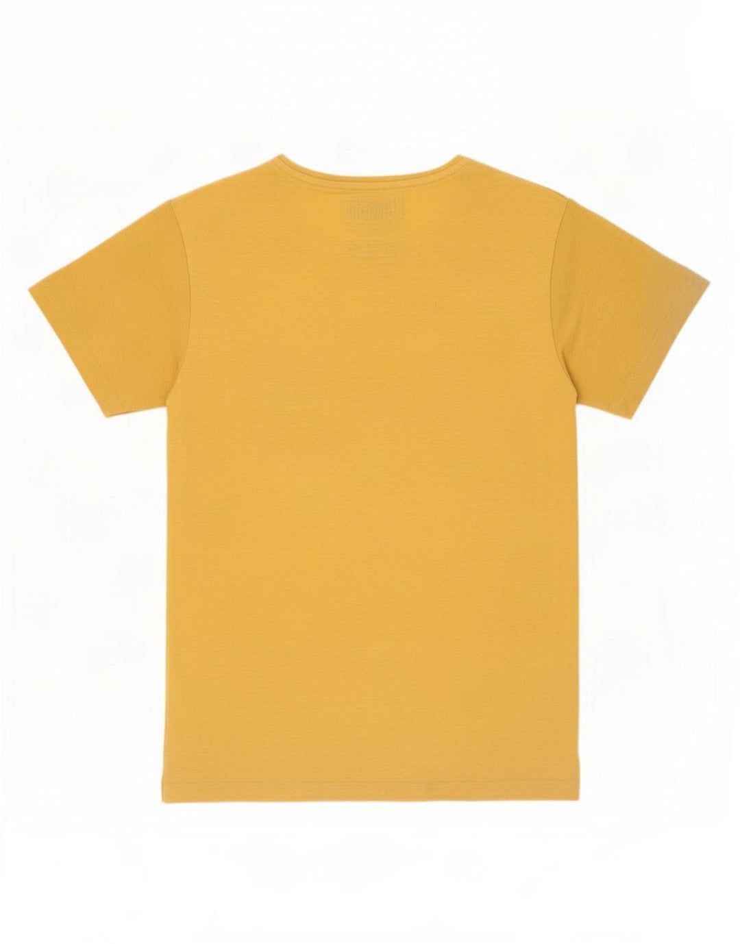 Jack & Jones Mens Graphic T-Shirt Top Medium Yellow Polyester