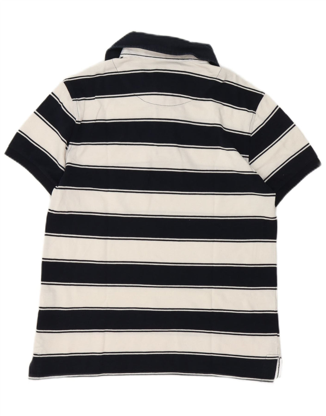 Slam Polo Homme Petit Blanc Rayé Coton