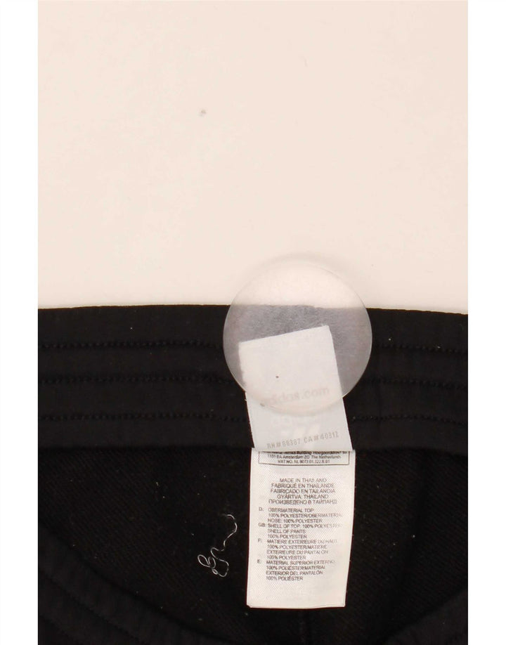 Pantaloni della tuta da donna Adidas UK 8 Small Poliestere nero