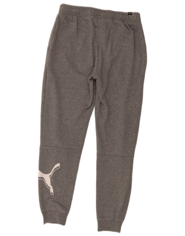 Puma Pantalon de Survêtement Graphique Joggers Homme Gris Moyen Moucheté Coton