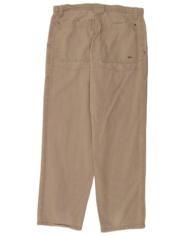 Quiksilver Mens Casual Trousers Medium W32 L32 Beige Cotton