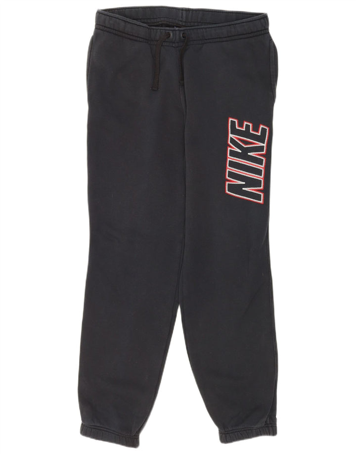 Nike Mens Graphic Tracksuit Trousers Joggers Medium Navy Blue Cotton