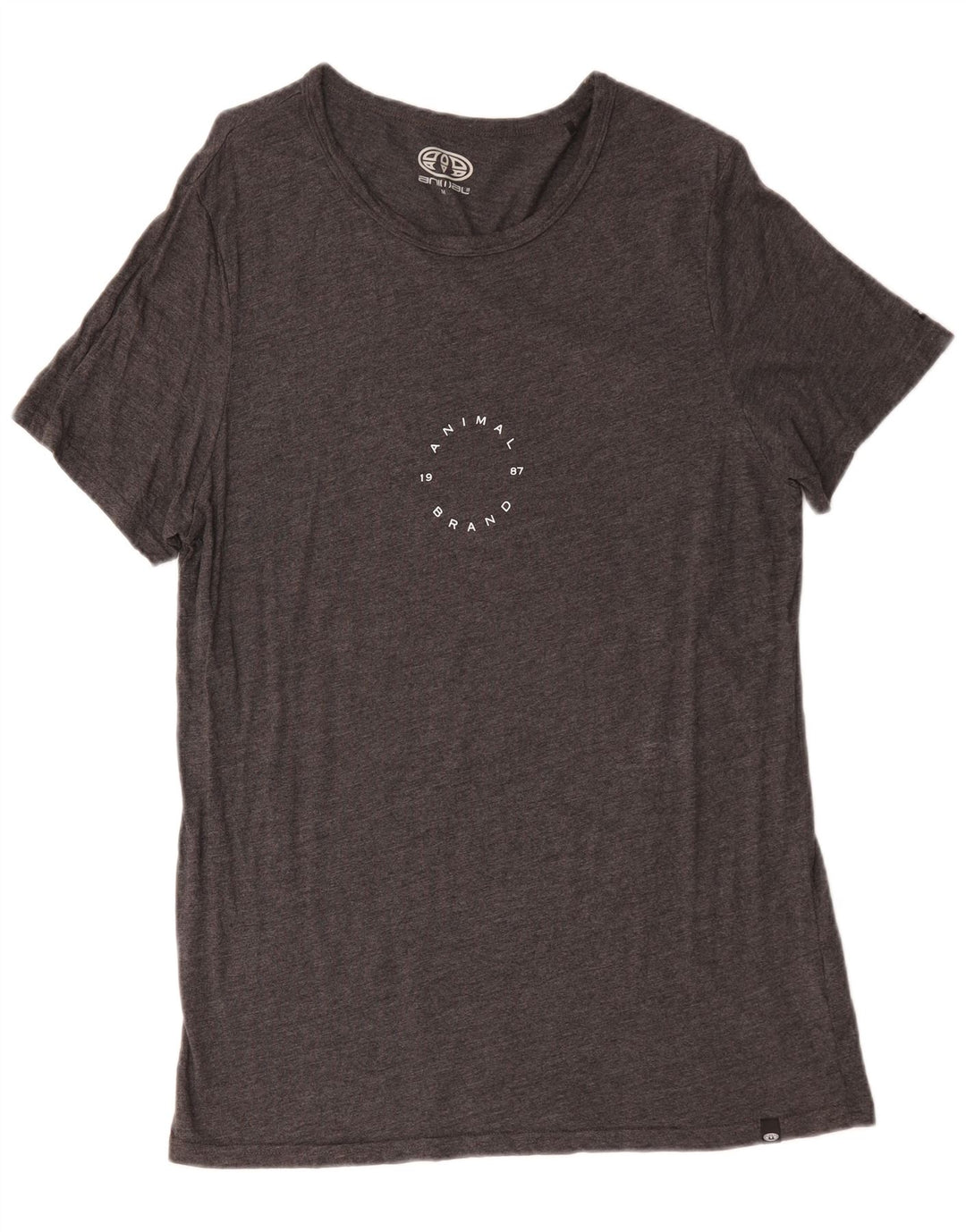 Ανδρικό T-Shirt Animal Top Medium Grey Viscose