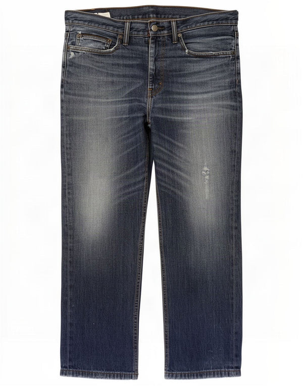 Levi's Uomo 514 Jeans dritti invecchiati W34 L30 Cotone blu