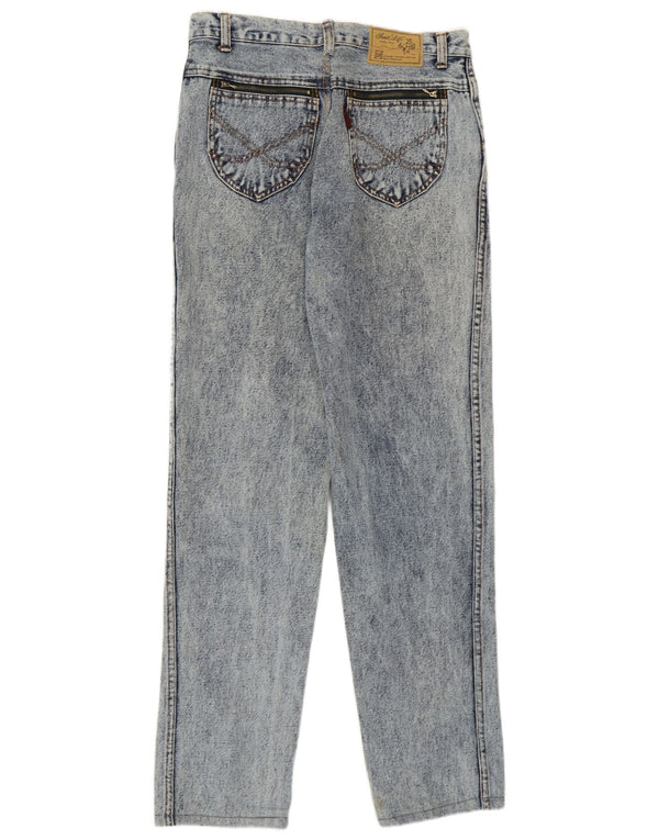 Vintage Damen Straight Jeans W33 L30 Blaue Baumwolle