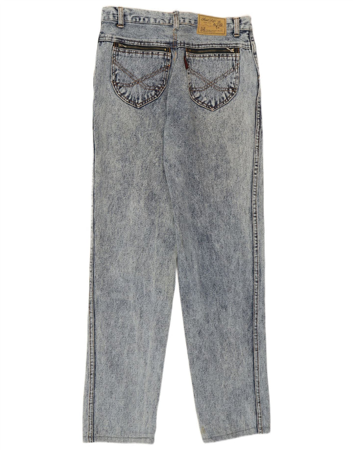 Vintage Womens Straight Jeans W33 L30 Blue Cotton