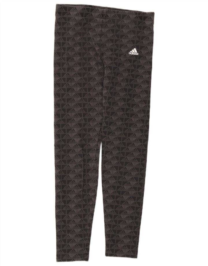 Adidas Girls Graphic Leggings 14-15 Years  Grey
