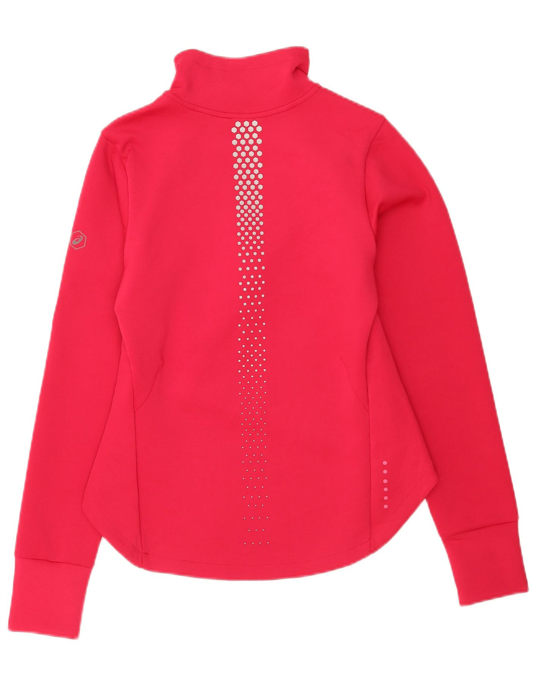 Asics træningsdragt topjakke til kvinder UK 12 Medium Pink plettet polyester
