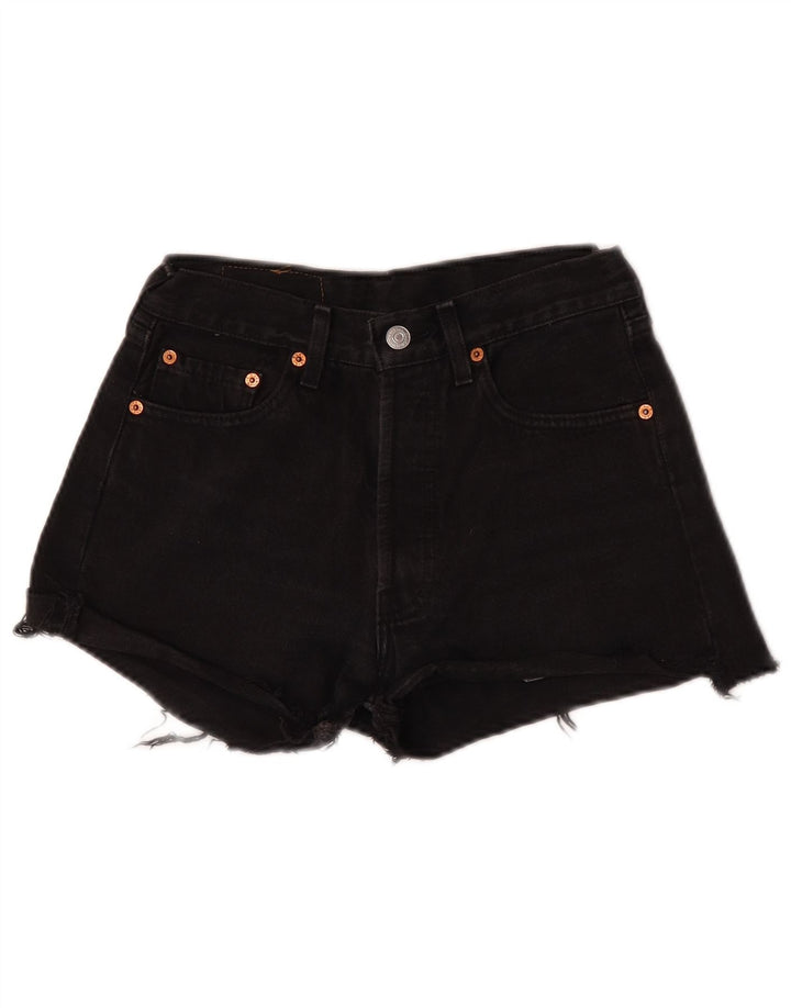 Levi's Short en Jean 501 Femme W28 Noir Moyen