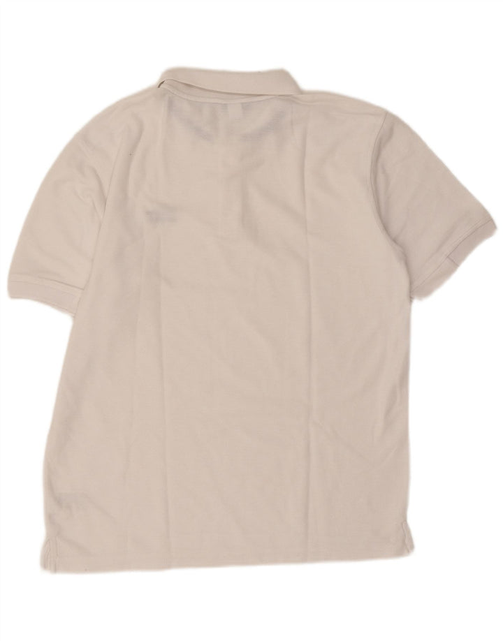 Umbro Mens Polo Shirt Large White Polyester