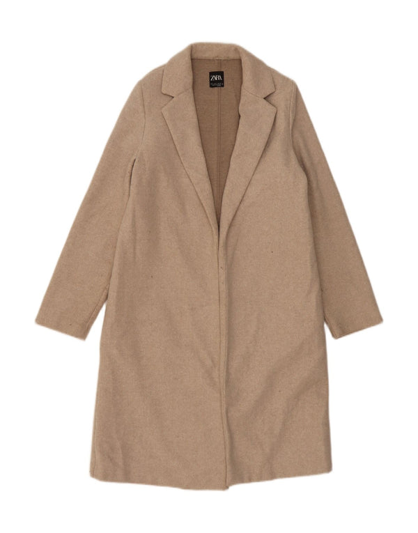 Zara Γυναικείο Ανοιχτό Πανωφόρι UK 10 Small Beige