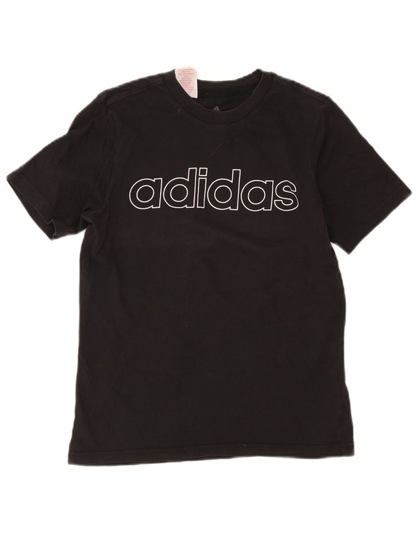 Adidas Mädchen Grafik T-Shirt Top 11–12 Jahre schwarze Baumwolle