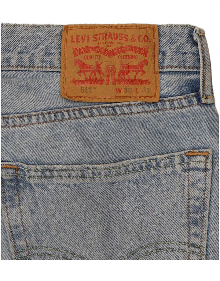 LEVI'S Mens 511 Tapered Jeans  W36 L32 Blue Cotton