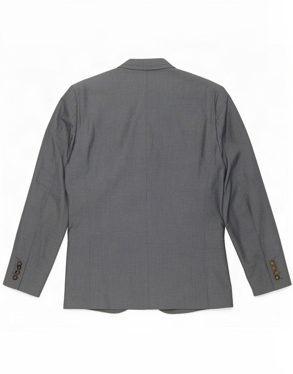 Ted Baker Veste blazer à 2 boutons pour homme UK 40 Large Gris Coton