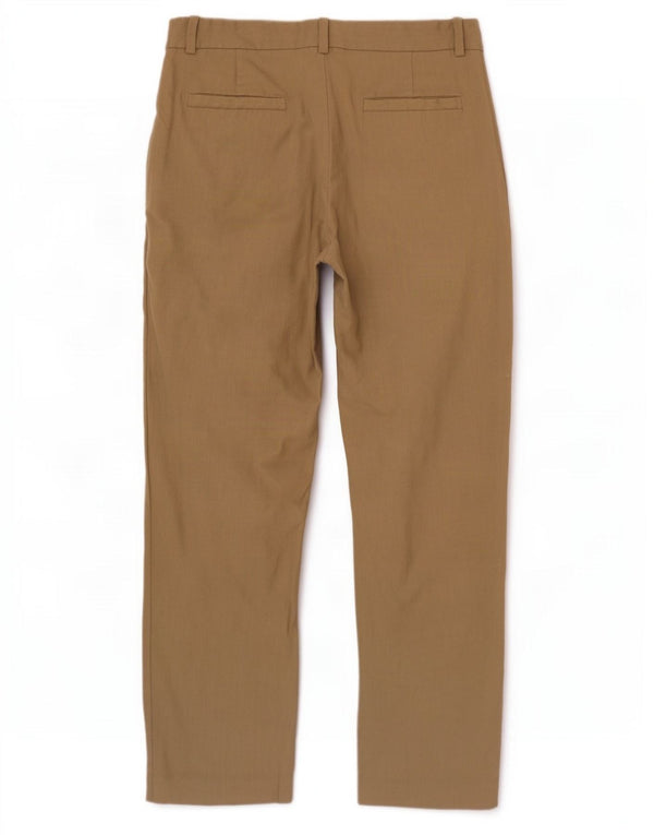 Massimo Dutti Pantaloni chino crop conici pentru femei EU 40 Medium W30 L26 Bej