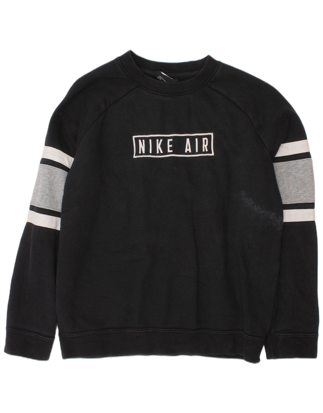 Nike Boys Graphic Sweatshirt Jumper 12-13 Years Large Black Colourblock