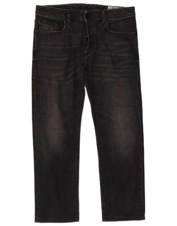 Jeans da uomo Diesel Buster Regular Slim affusolati W33 L26 Cotone Nero