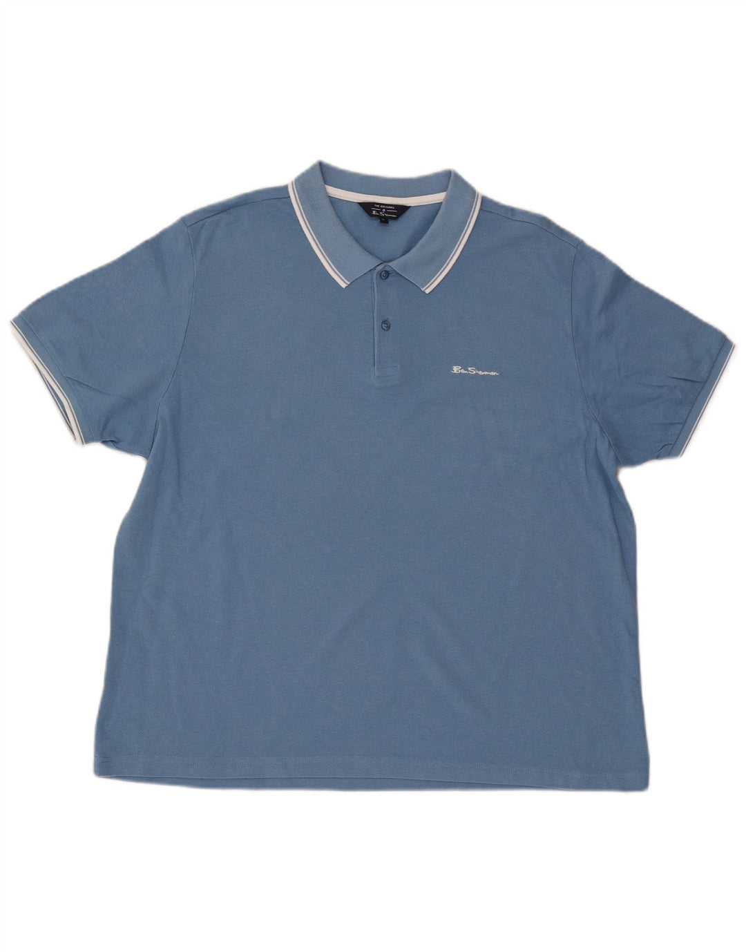 Ben Sherman Mens Polo Shirt XL Blue Cotton