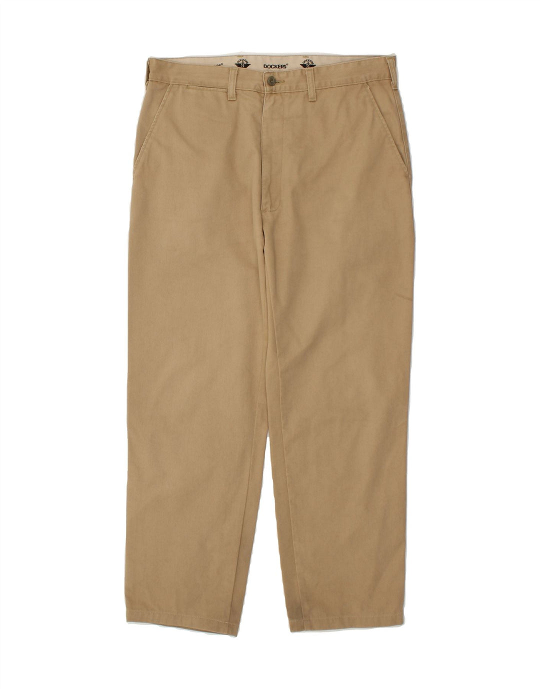 DOCKERS Mens Straight Chino Trousers W33 L27  Beige Cotton Vintage Dockers and Second-Hand Dockers from Messina Hembry 