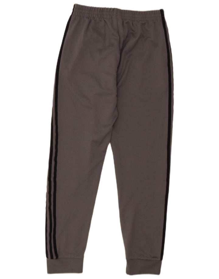 ADIDAS Womens Tracksuit Trousers Joggers UK 12 Medium  Grey Polyester