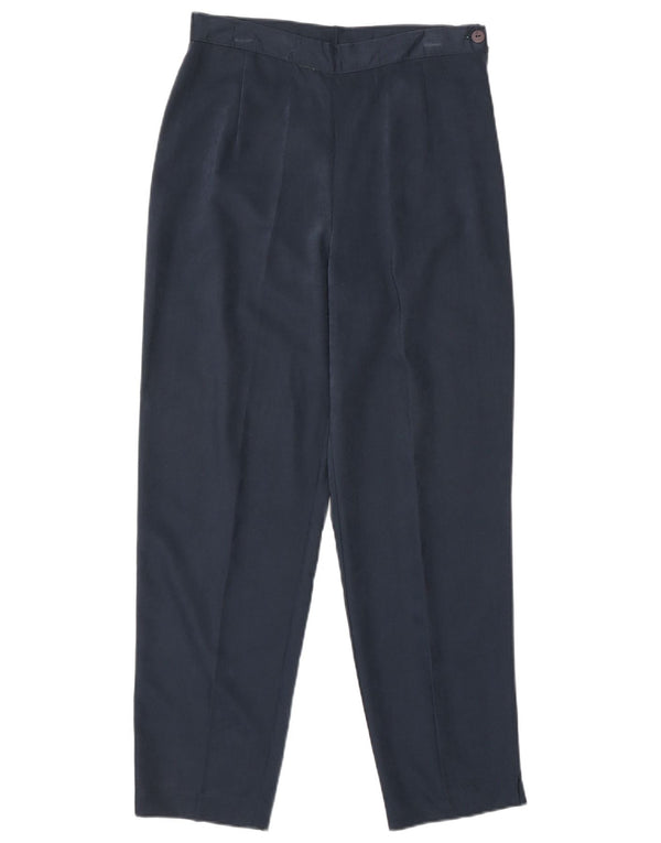 Pantaloni tăiați conici pentru femei Vintage IT 42 Medium W26 L25 Bleumarin