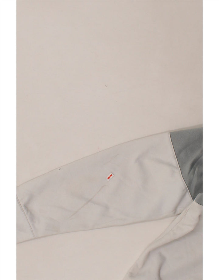 PUMA Mens Zip Neck Pullover Tracksuit Top XL White Colourblock Sports Vintage Puma and Second-Hand Puma from Messina Hembry 