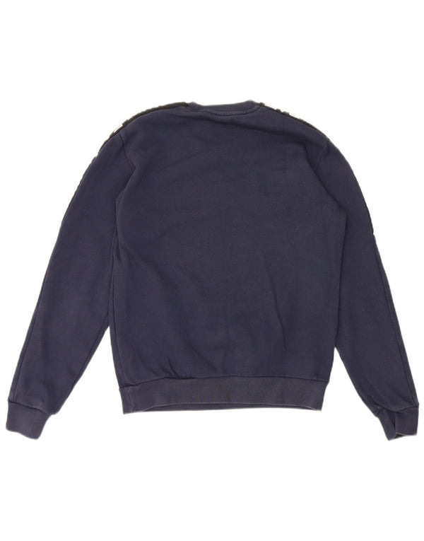 Emporio Armani Herre grafisk sweatshirt Jumper XS Navy Blue Colourblock