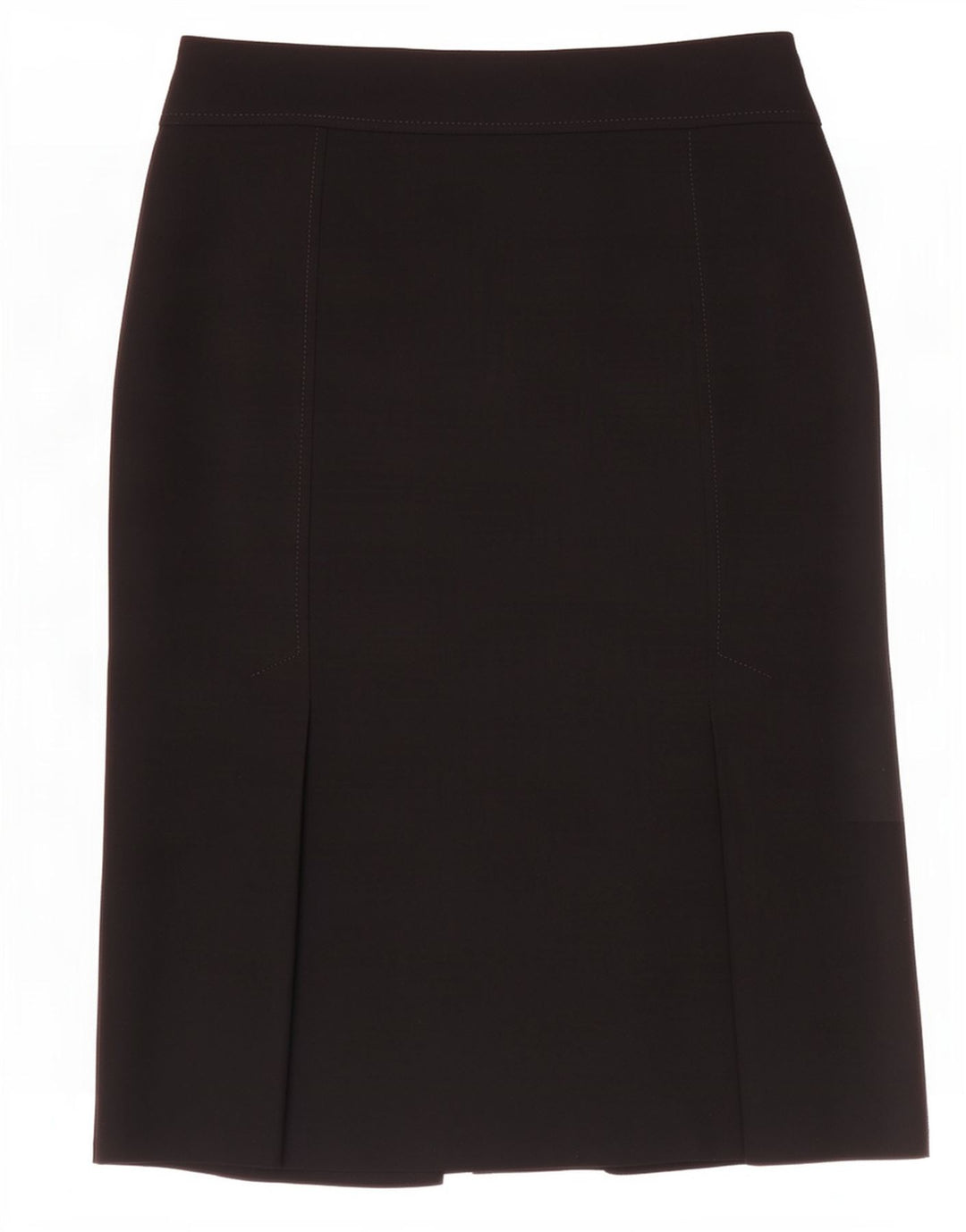 Marks & Spencer Falda recta para mujer UK 12 Medium W30 Poliéster negro