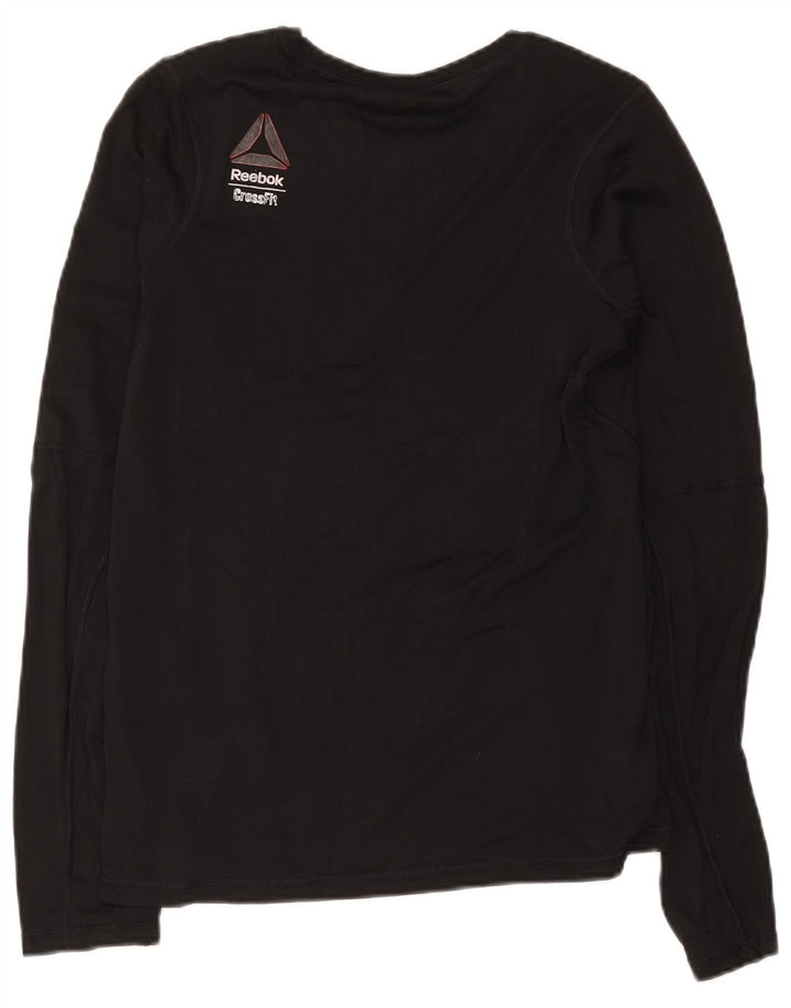 Reebok Herre Cross Fit Top Langærmet Medium Sort Polyester