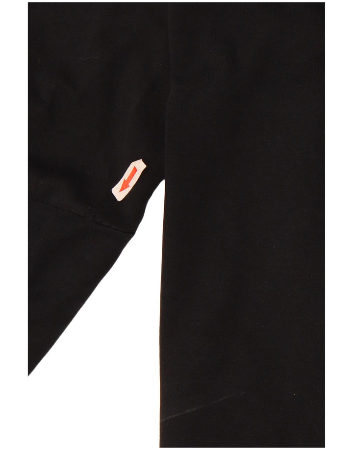 Puma Mens Sweatshirt Jumper Medium Black Colourblock Polyester