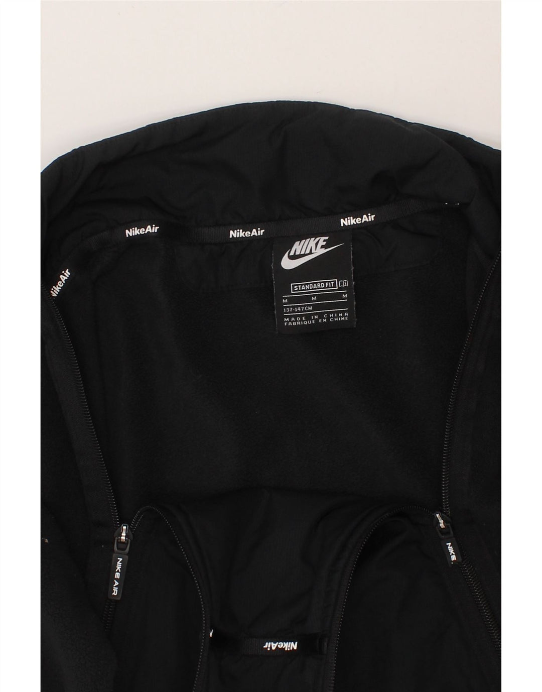 NIKE Girls Standard Fit Graphic Anorak Jacket 10-11 Years Medium  Black Vintage Nike and Second-Hand Nike from Messina Hembry 