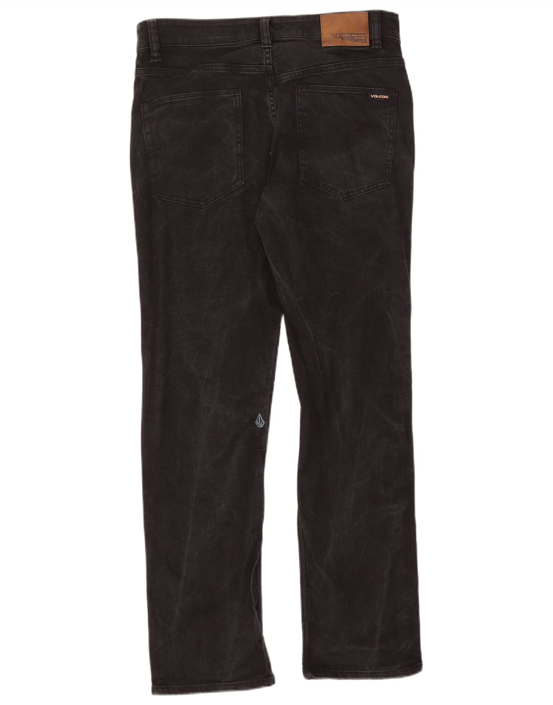 Ανδρικό τζιν Volcom Solver ίσιο W32 L30 μαύρο βαμβακερό