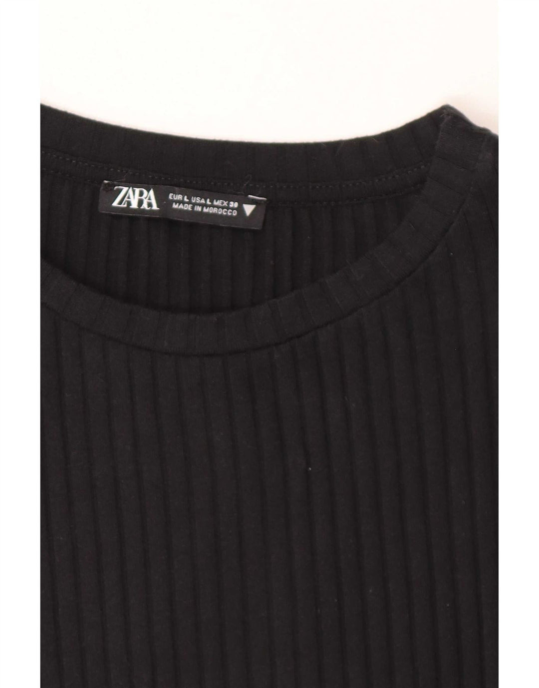 Zara Womens Bodycon Dress UK 14 Large Black