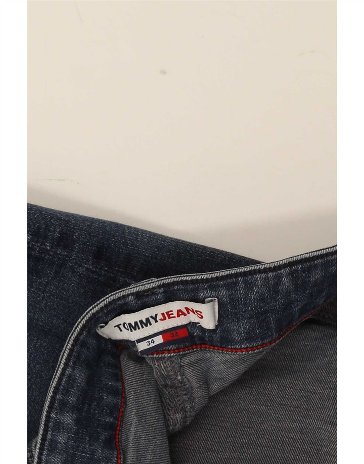 Tommy Hilfiger Masculino Slim Jeans W34 L32 Azul Marinho