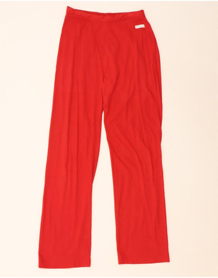 CHAMPION Womens Tracksuit Trousers UK 8 Small  Red Cotton