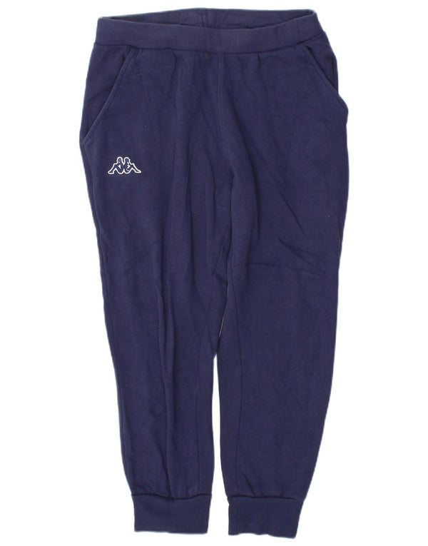 Kappa Mens Crop Tracksuit Trousers Joggers Small  Navy Blue Cotton