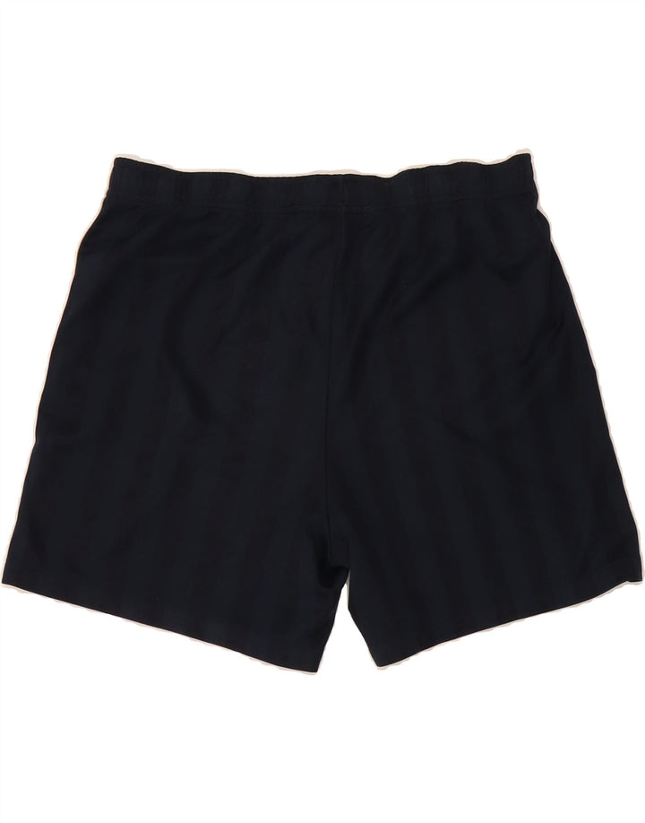 NIKE Mens Sport Shorts Medium Navy Blue Striped Polyester Vintage Nike and Second-Hand Nike from Messina Hembry 