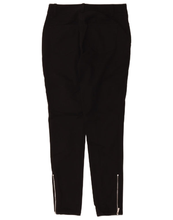 Michael Kors Womens Skinny Casual Trousers US 2 XS W28 L28 Black Cotton