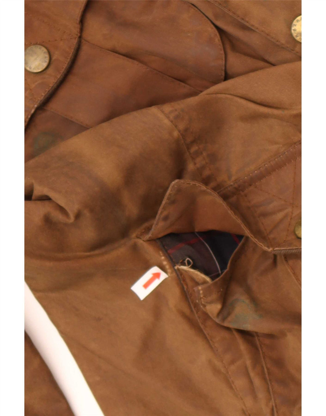 Barbour Mens Waxed Cotton Jacket UK 38 Medium Brown