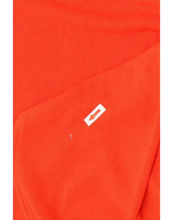 Marks & Spencer Damski sweter z golfem UK 10, mały, czerwony akryl