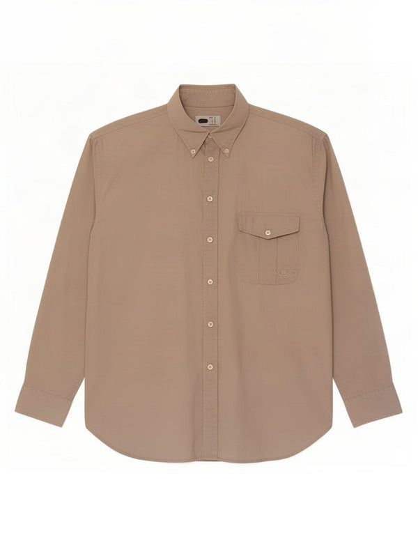 Fila Mens Shirt Medium Beige Cotton