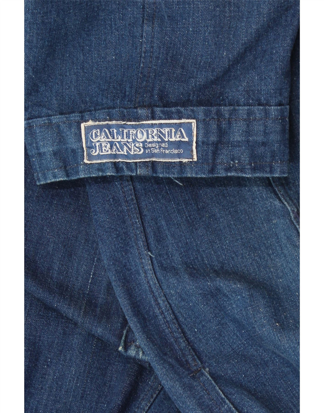 VINTAGE Womens Denim Dress UK 12 Medium Blue