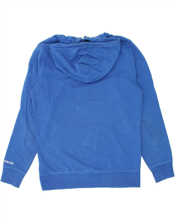 CALVIN KLEIN JEANS Mens Hoodie Jumper Medium Blue Cotton Vintage Calvin Klein Jeans and Second-Hand Calvin Klein Jeans from Messina Hembry 