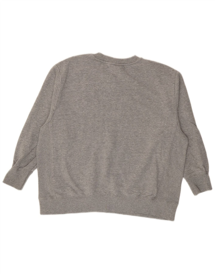 Zara Womens Harvard Graphic Oversized Sweatshirt Jumper UK 10 Small Grey