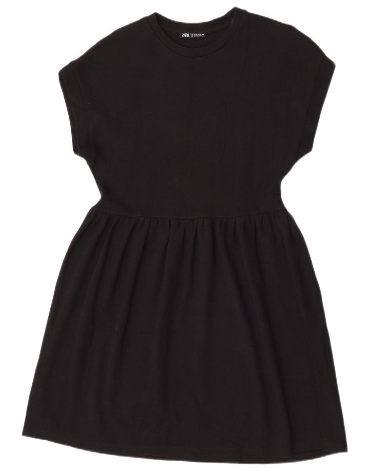 Zara Womens A-Line Dress UK 12 Medium Black