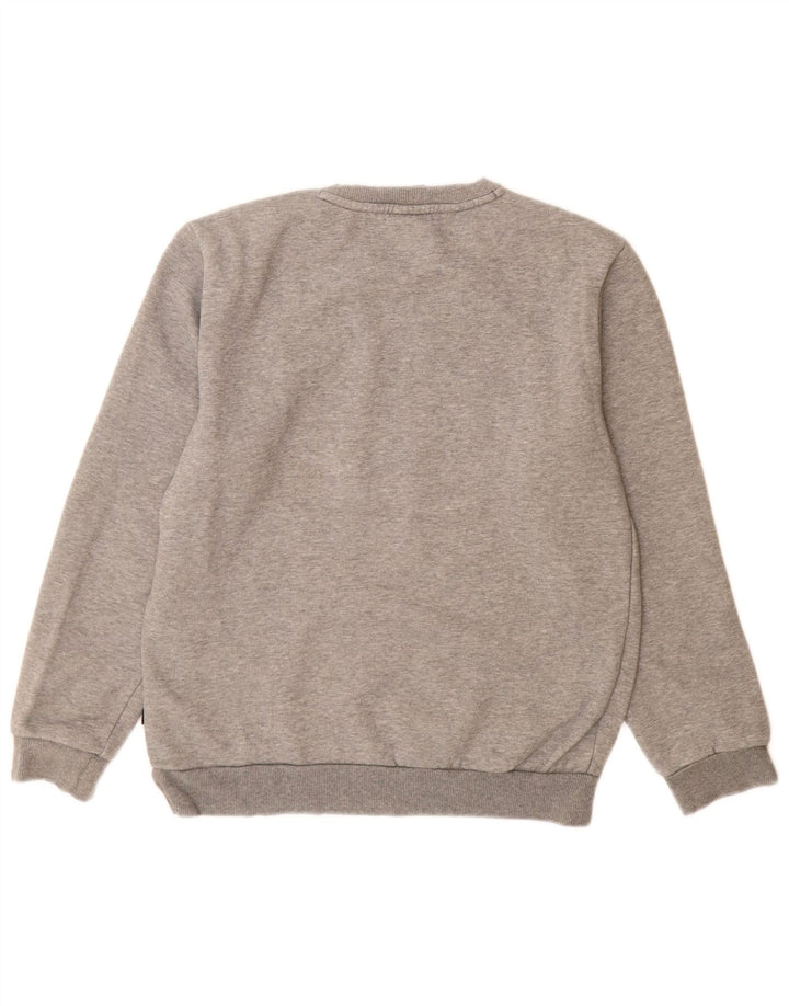 Puma Mens Graphic Sweatshirt Jumper Small Grey Flecked Cotton