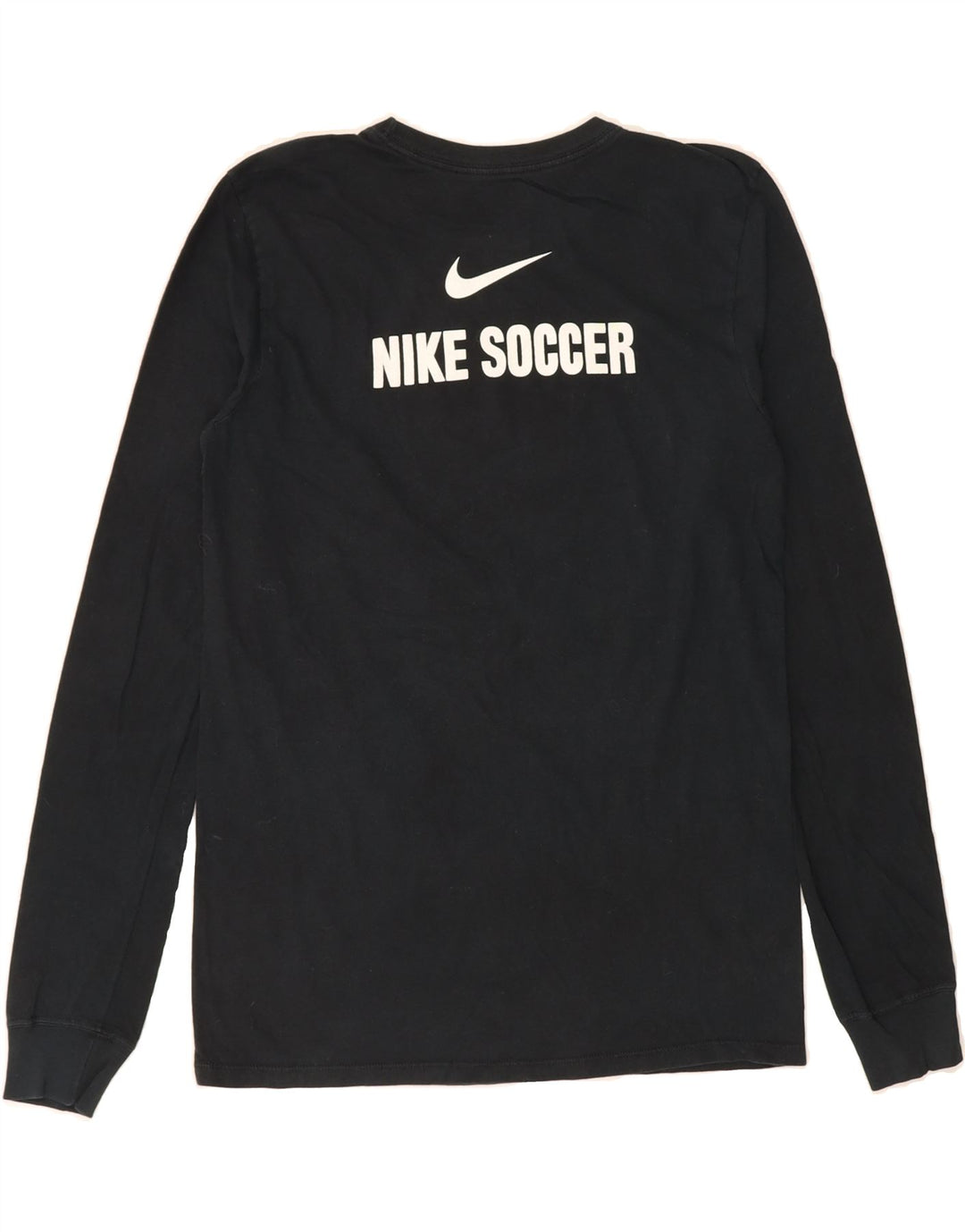 NIKE Mens Graphic T-Shirt Long Sleeve Small Black Cotton Vintage Nike and Second-Hand Nike from Messina Hembry 