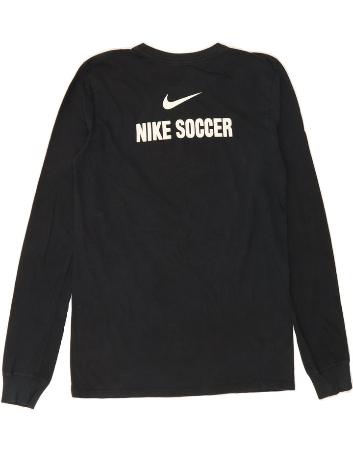 NIKE Mens Graphic T-Shirt Long Sleeve Small Black Cotton Vintage Nike and Second-Hand Nike from Messina Hembry 