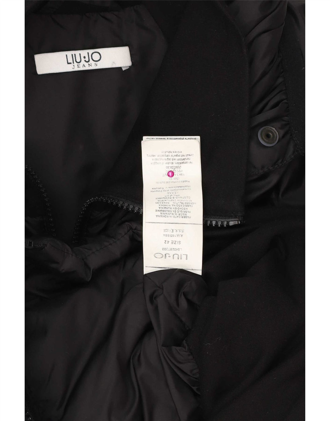 Liu Jo Womens Padded Jacket IT 42 Medium Black Polyester