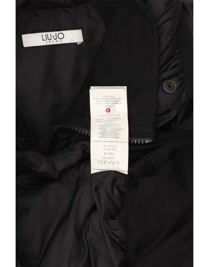 Liu Jo Womens Padded Jacket IT 42 Medium Black Polyester